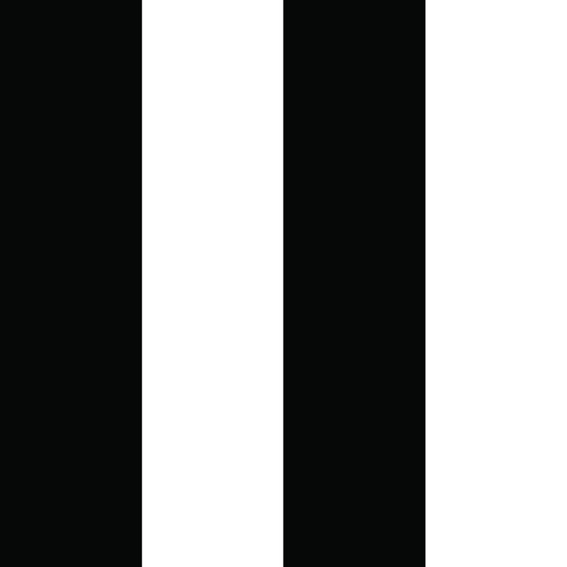 Tempaper Black & White Stripe Removable Peel and Stick Wallpaper, 20.5 in X 16.5 ft, Made in the USA - Image 1